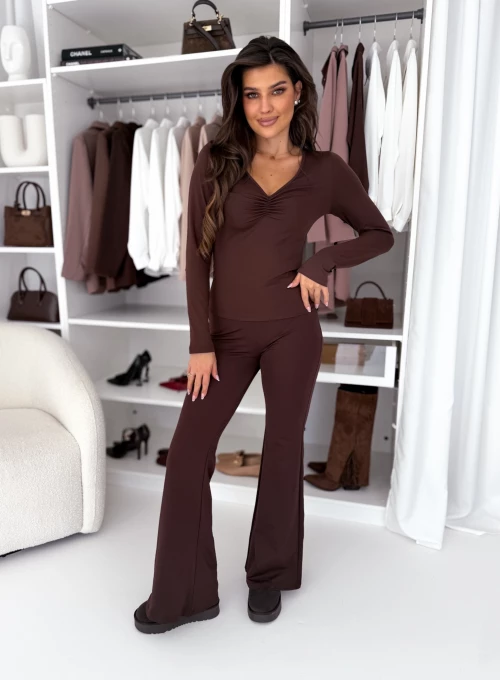 Leginsy dzwony czekolada Madison 3