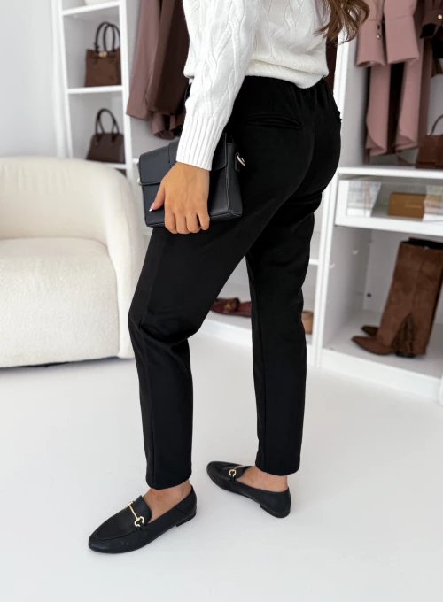 Spodnie zamszowe Bonni czarne 3