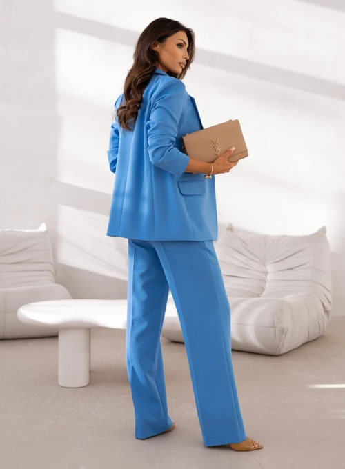 Spodnie Glamour proste chabrowy 6