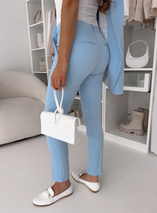 Spodnie cygaretki Glamour baby blue 4