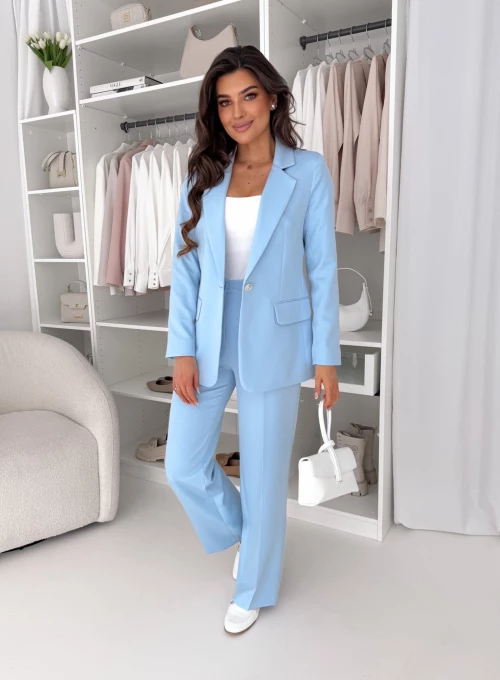 Marynarka Glamour basic baby blue 1