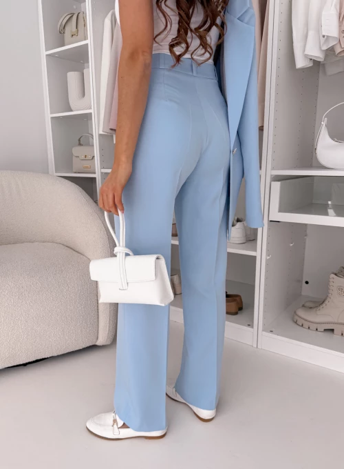 Spodnie Glamour proste baby blue 6