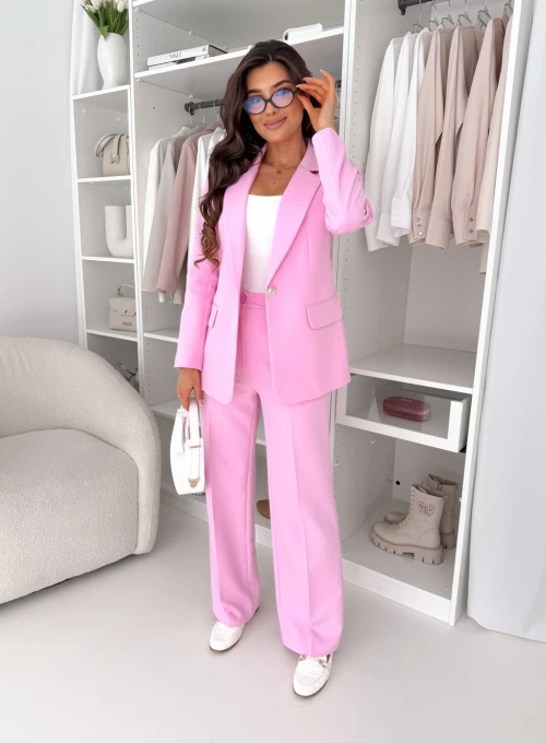 Marynarka Glamour basic pudrowy róż 3