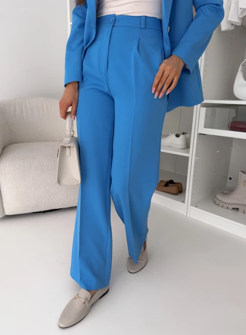 Spodnie Glamour proste chabrowy 2