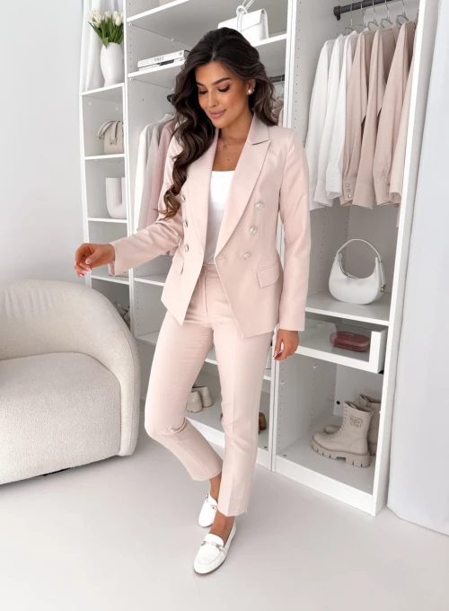 Spodnie cygaretki Glamour beza 3
