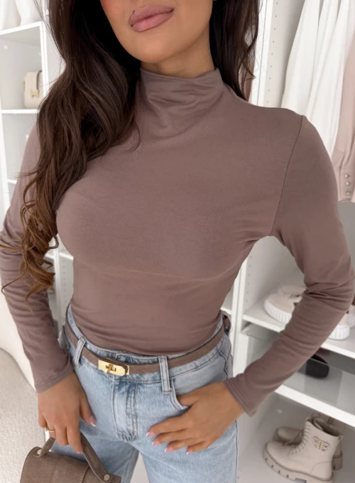 Półgolf gładki caffe latte Elli 1