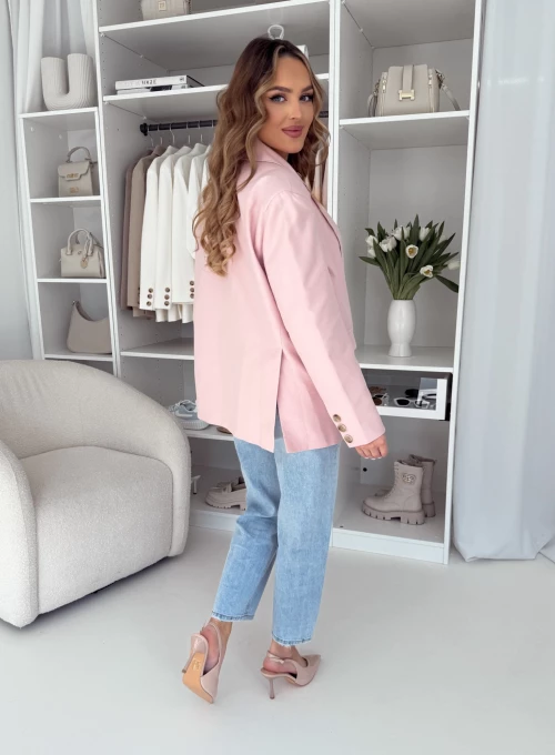 Marynarka oversizowa Paola pudrowy róż EDAN 8