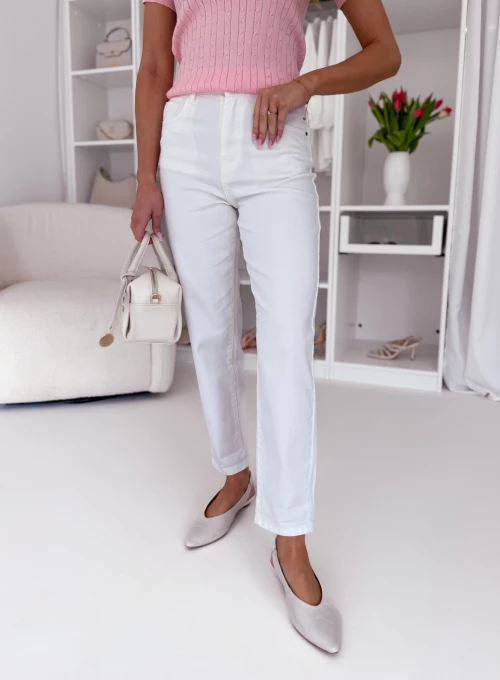 Spodnie jeansowe typu Mom Fit coconut Lucy