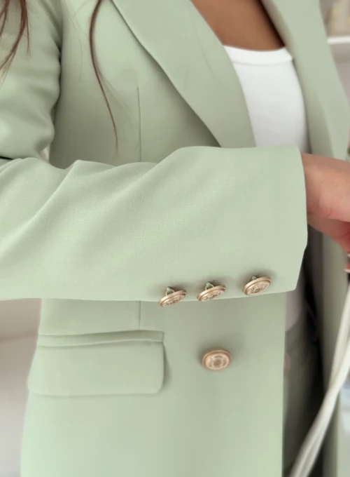 Dopasowana marynarka dwurzędowa z eleganckimi guzikami Empire Taylor by Edan macha 1