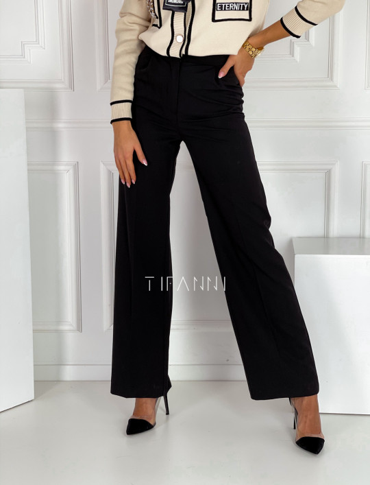 Eleganckie spodnie Salin czarne