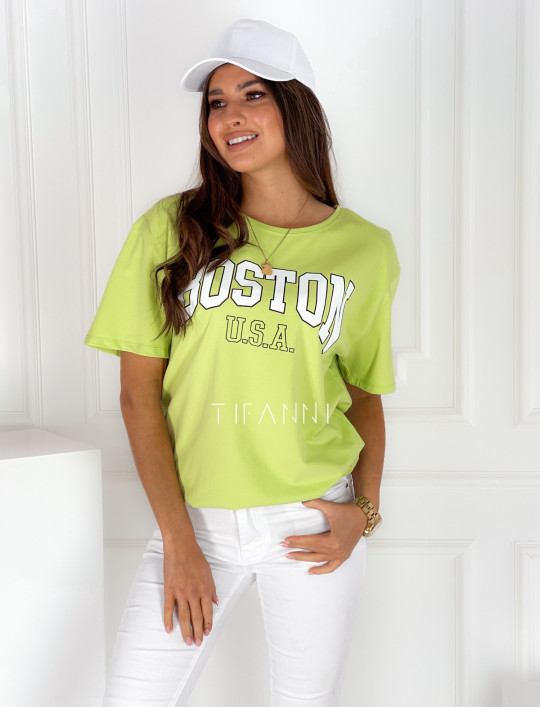 T-shirt Boston Green