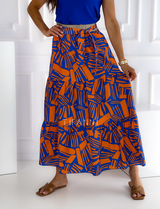 Spódnica Vesovio blue&orange