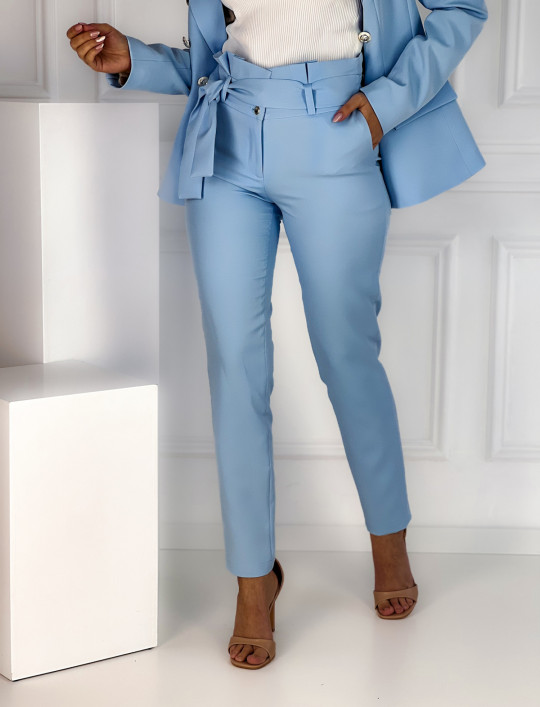 Spodnie Glamour FLO błękitne