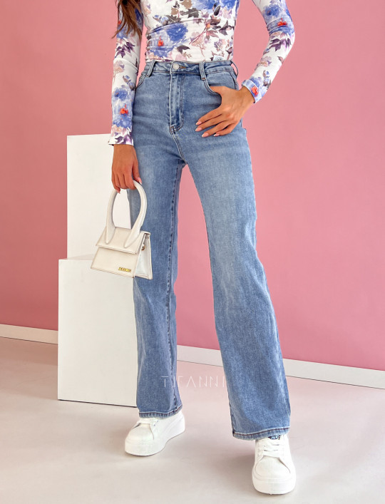 Spodnie jeansowe Laulia proste