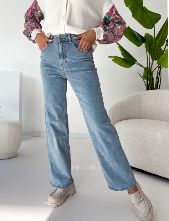 Spodnie jeansowe Daysie proste nogawki