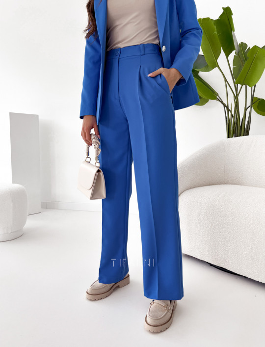 Spodnie Glamour proste niebieskie