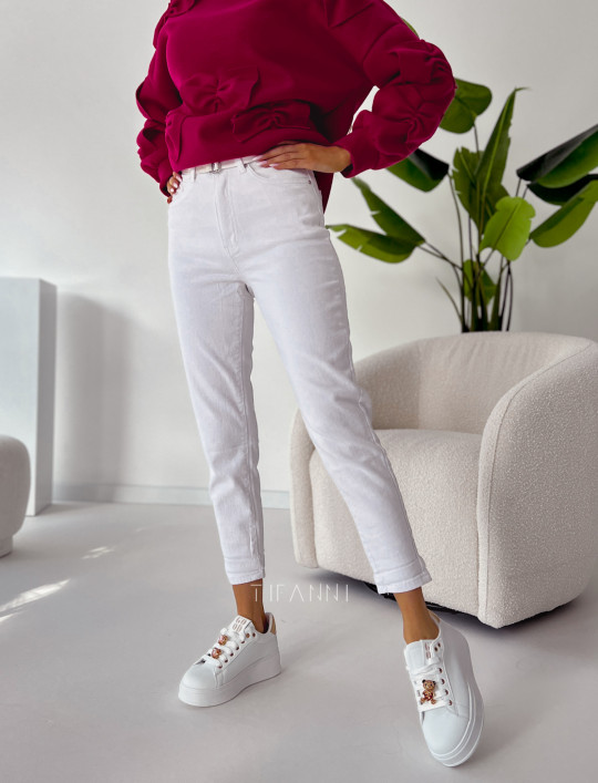 Spodnie jeansowe Premium białe