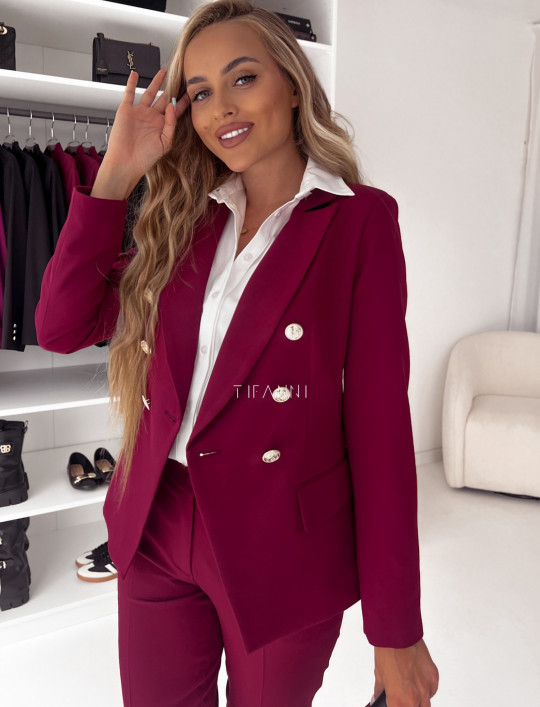 Marynarka Glamour bordo