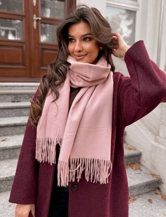 Szal Noelle brudny róż