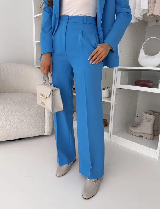 Spodnie Glamour proste chabrowy