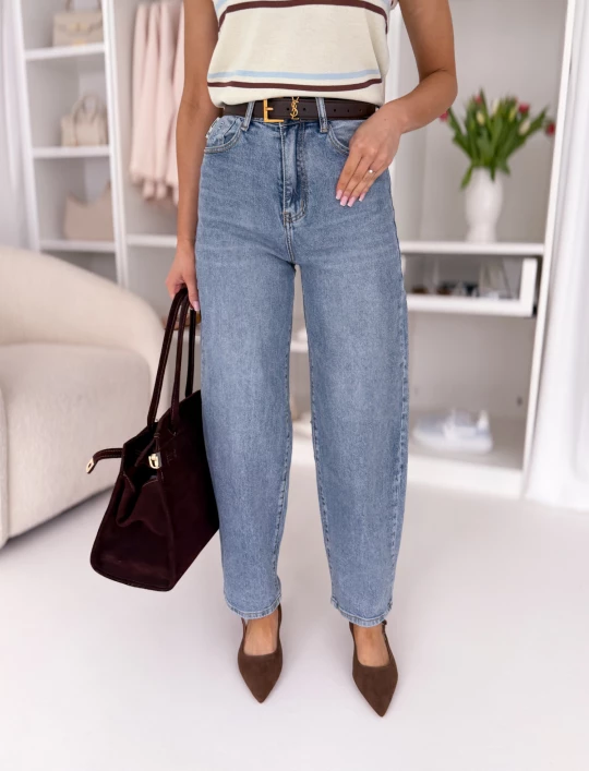 Spodnie jeansowe typu Ballon Fit blue jeans Scarlette